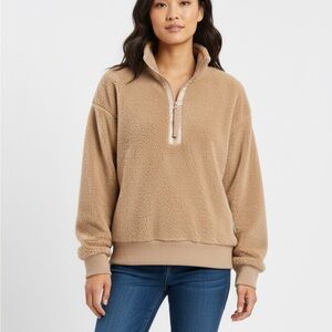 Sonoma NWT  Tan Teddy Top Large